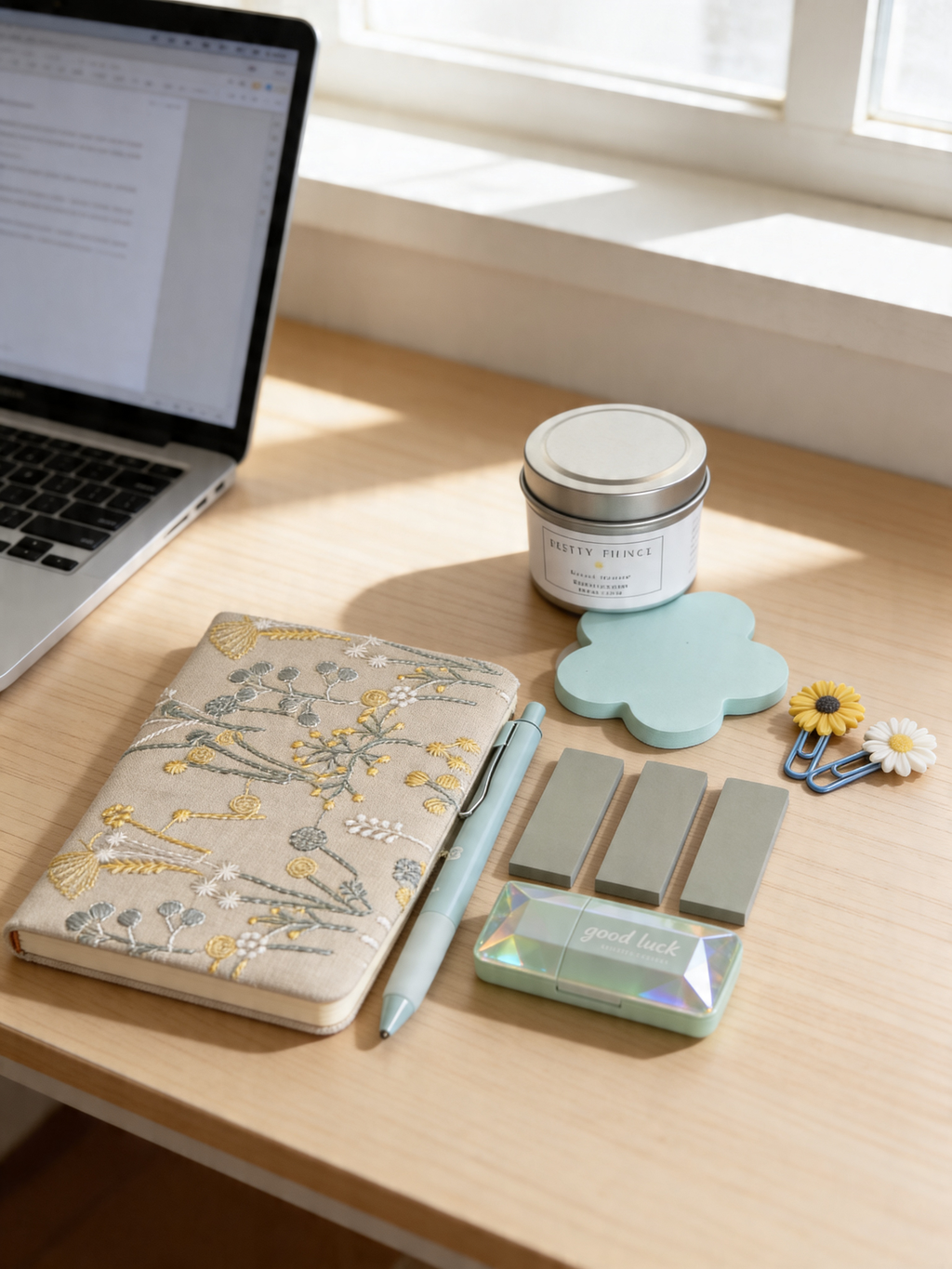 Vintage Floral Cloth Journal Set