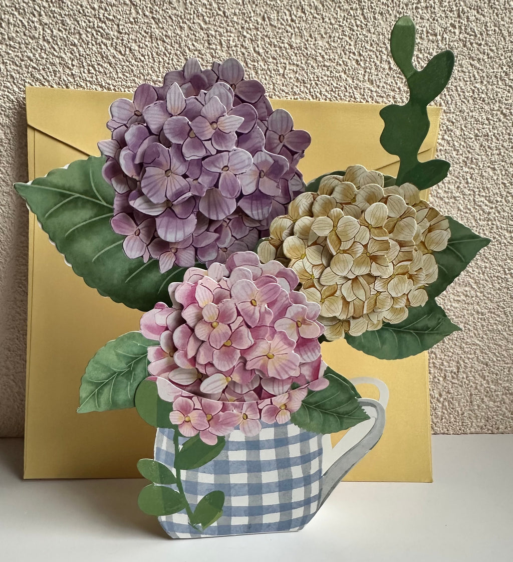 Pop Up Hydrangea Bouquet Card