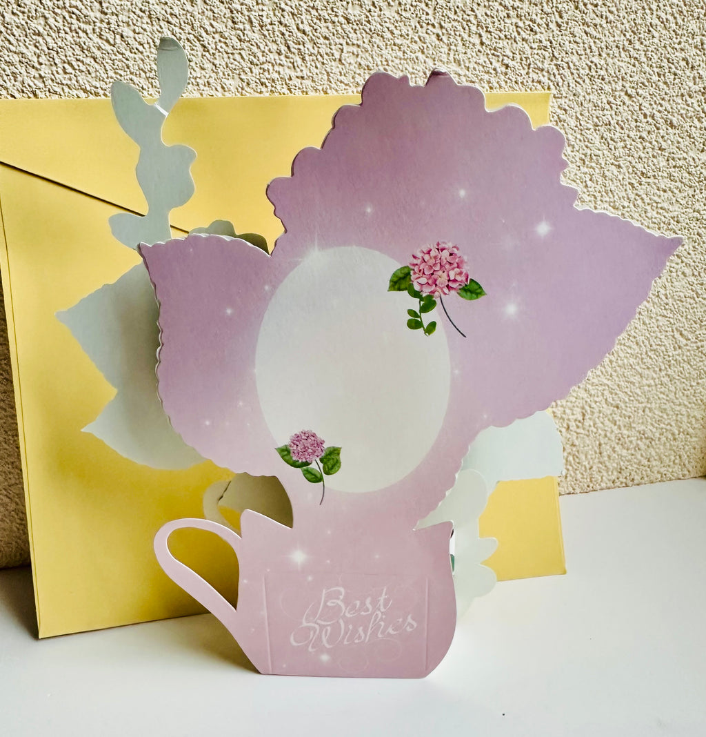 Pop Up Hydrangea Bouquet Card