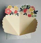Tri-Fold Flower Bouquet Card