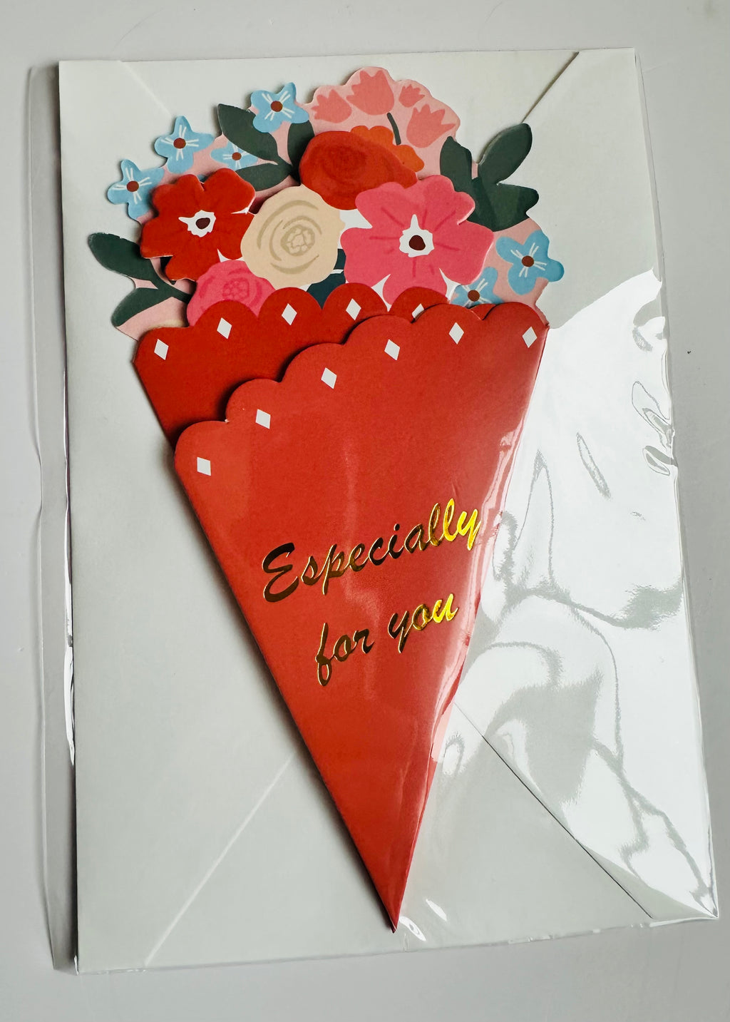 Tri-Fold Flower Bouquet Card