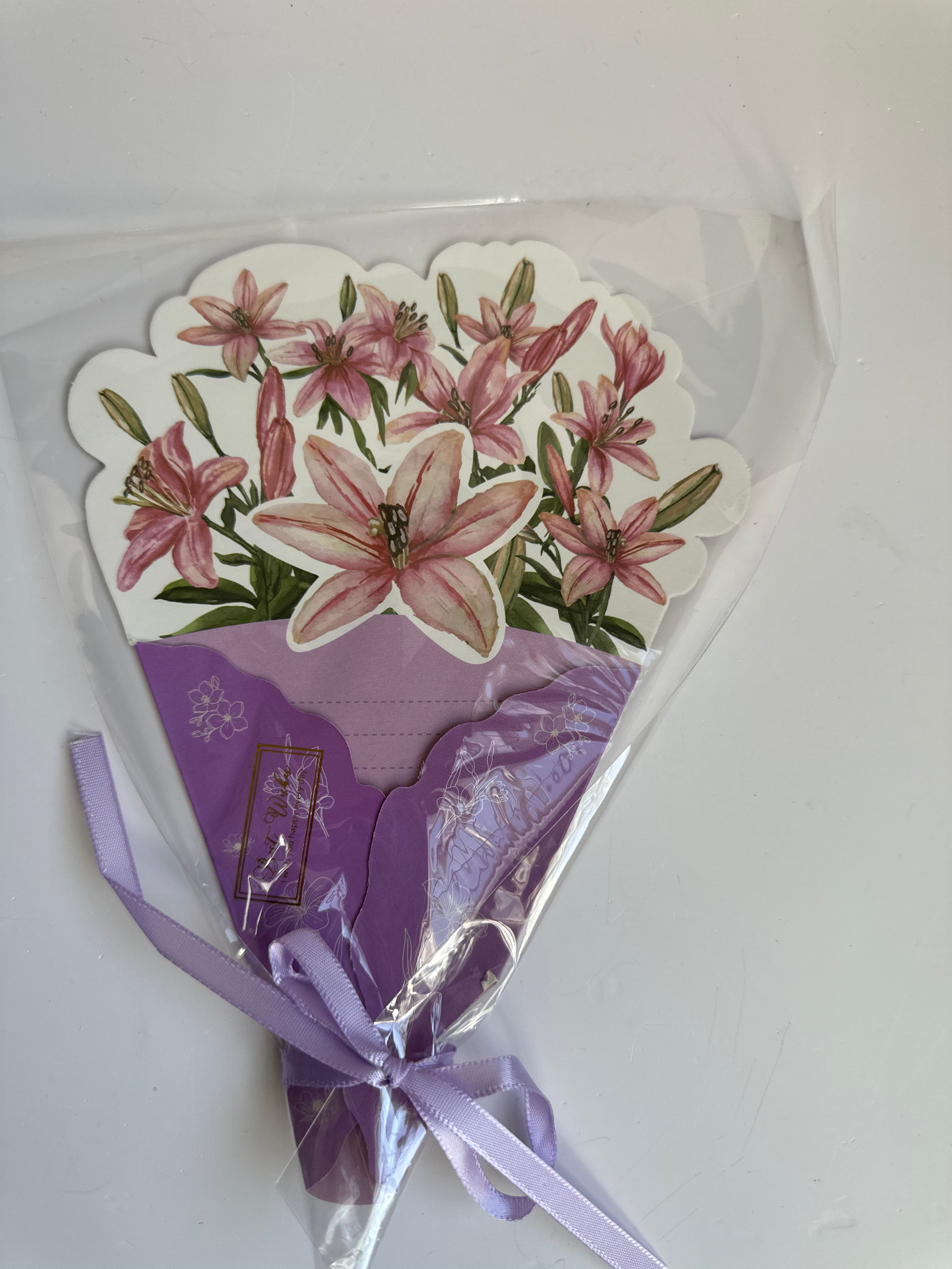 Tied Bouquet Card
