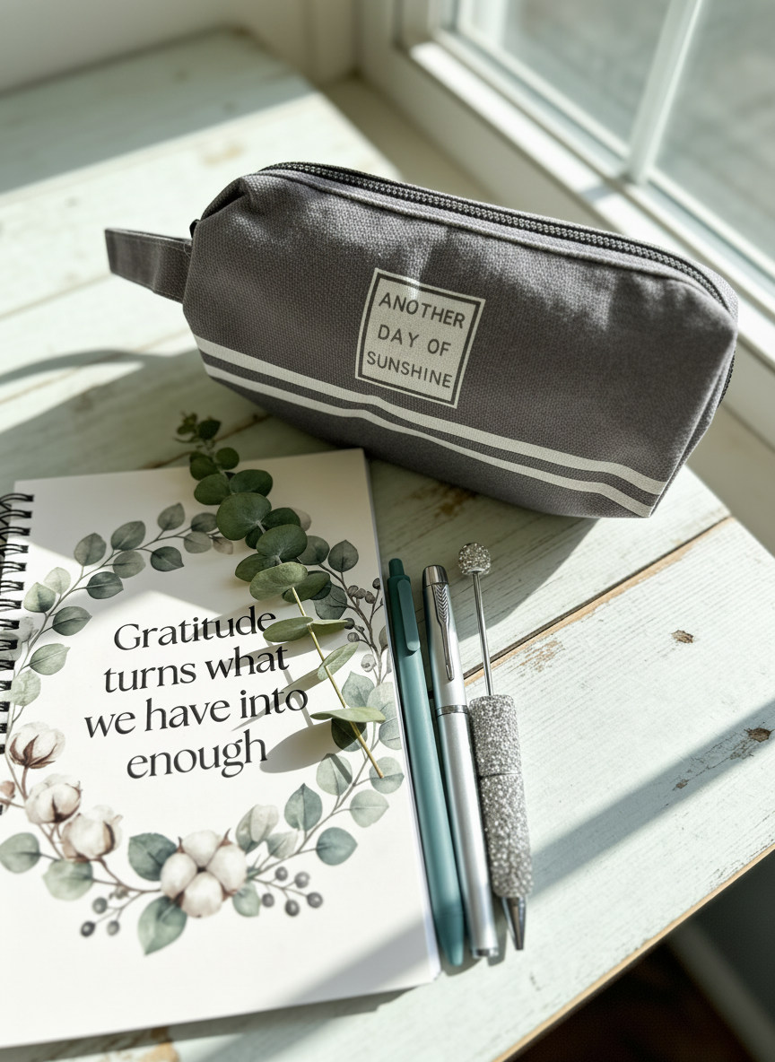 Eucalyptus Wreath Gratitude Journal Set