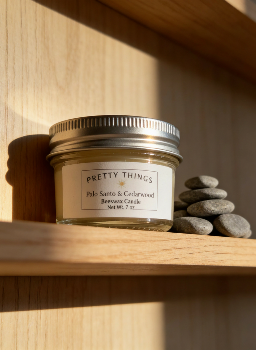 Palo Santo & Cedarwood Essential Oil Candle