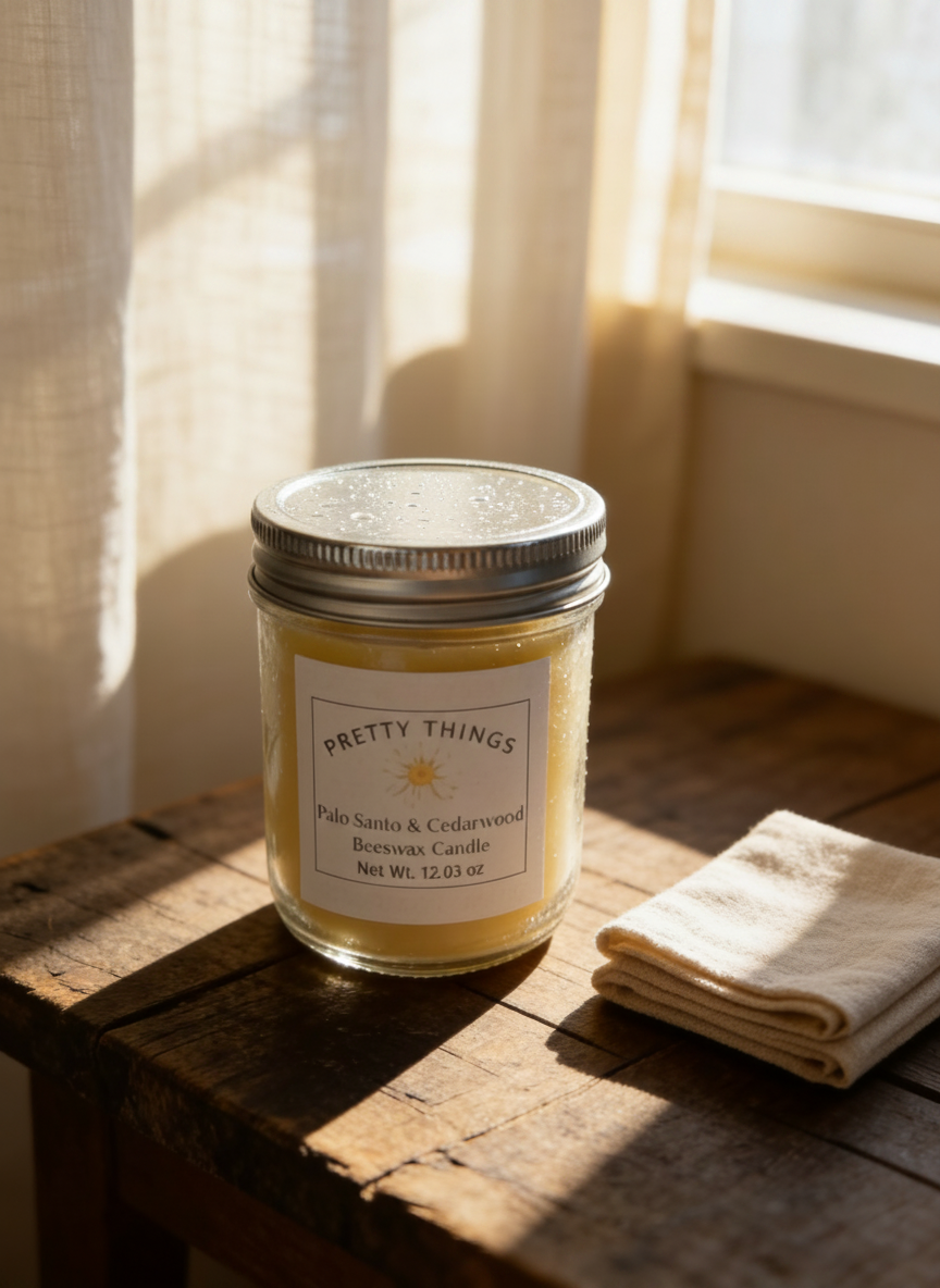 Palo Santo & Cedarwood Essential Oil Candle