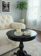 Beaded Candle Holder, Coaster & Candle Set