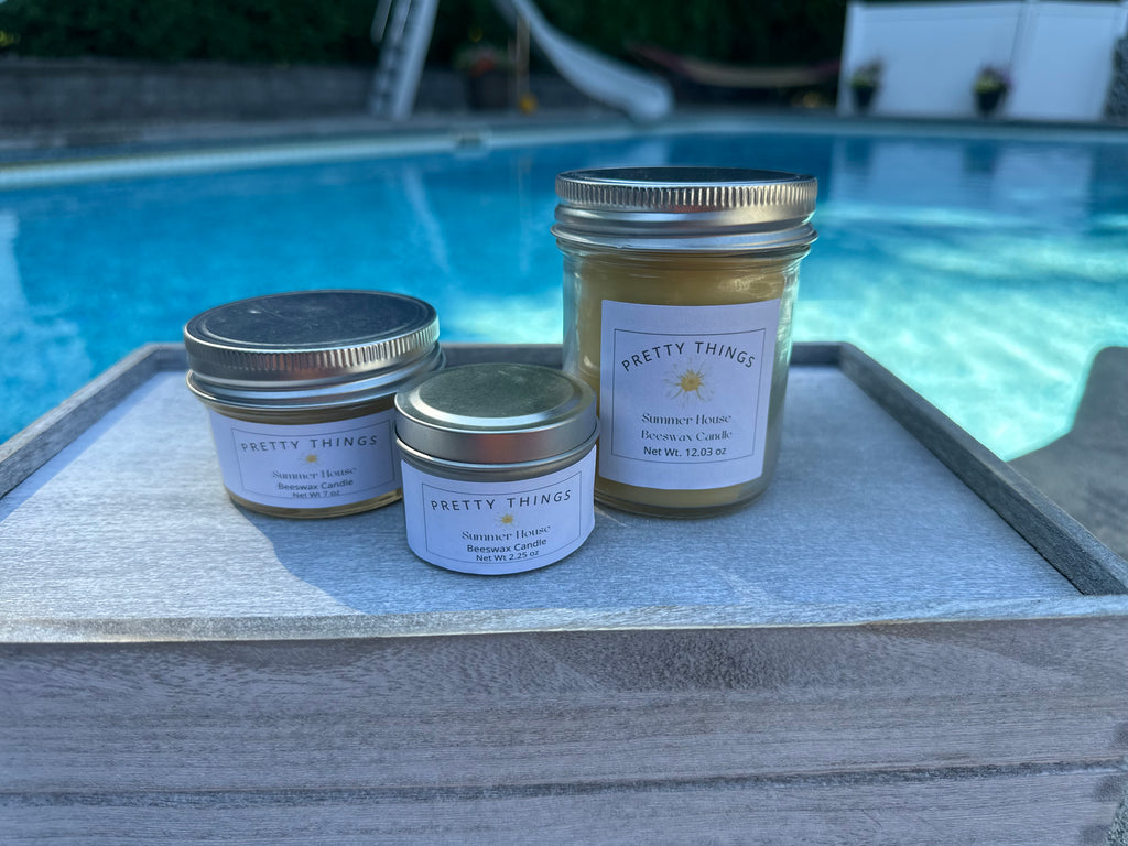 Summer House Beeswax Candle