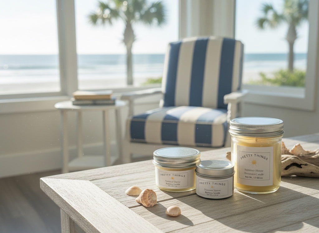 Summer House Beeswax Candle