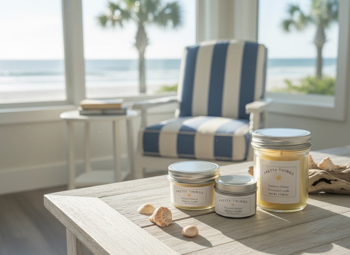 Summer House Beeswax Candle
