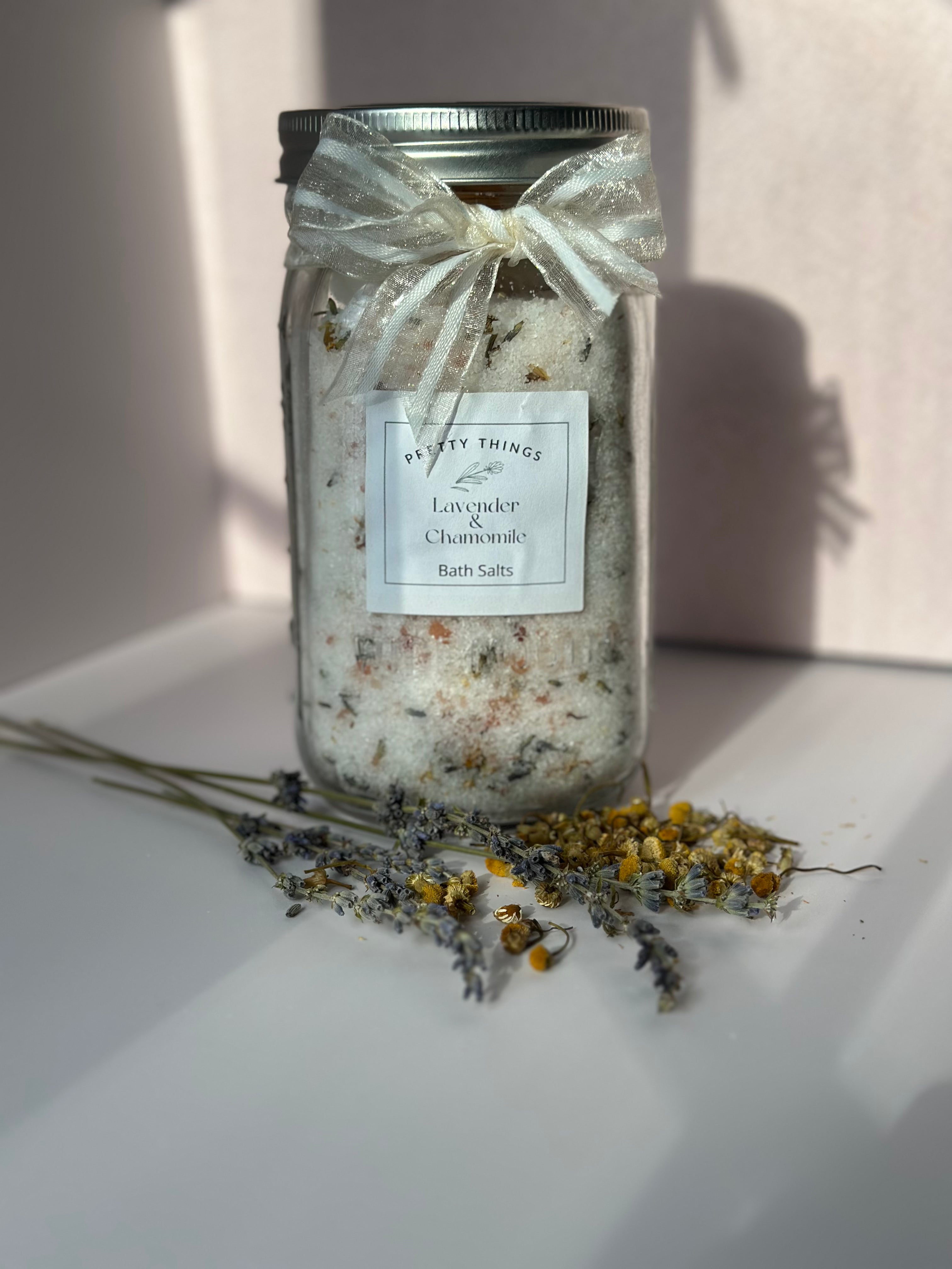 Luxurious Hand Crafted Lavender & Chamomile Bath Salt