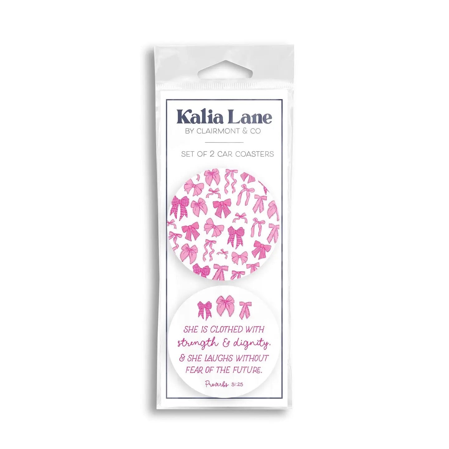 Strength & Dignity Car Coaster Set