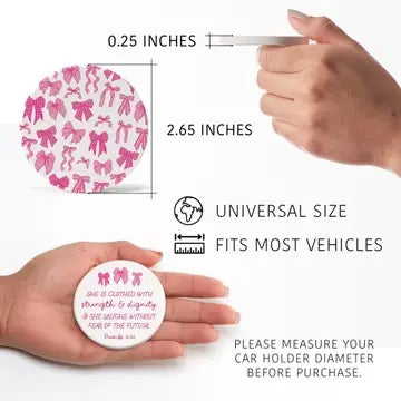 Strength & Dignity Car Coaster Set