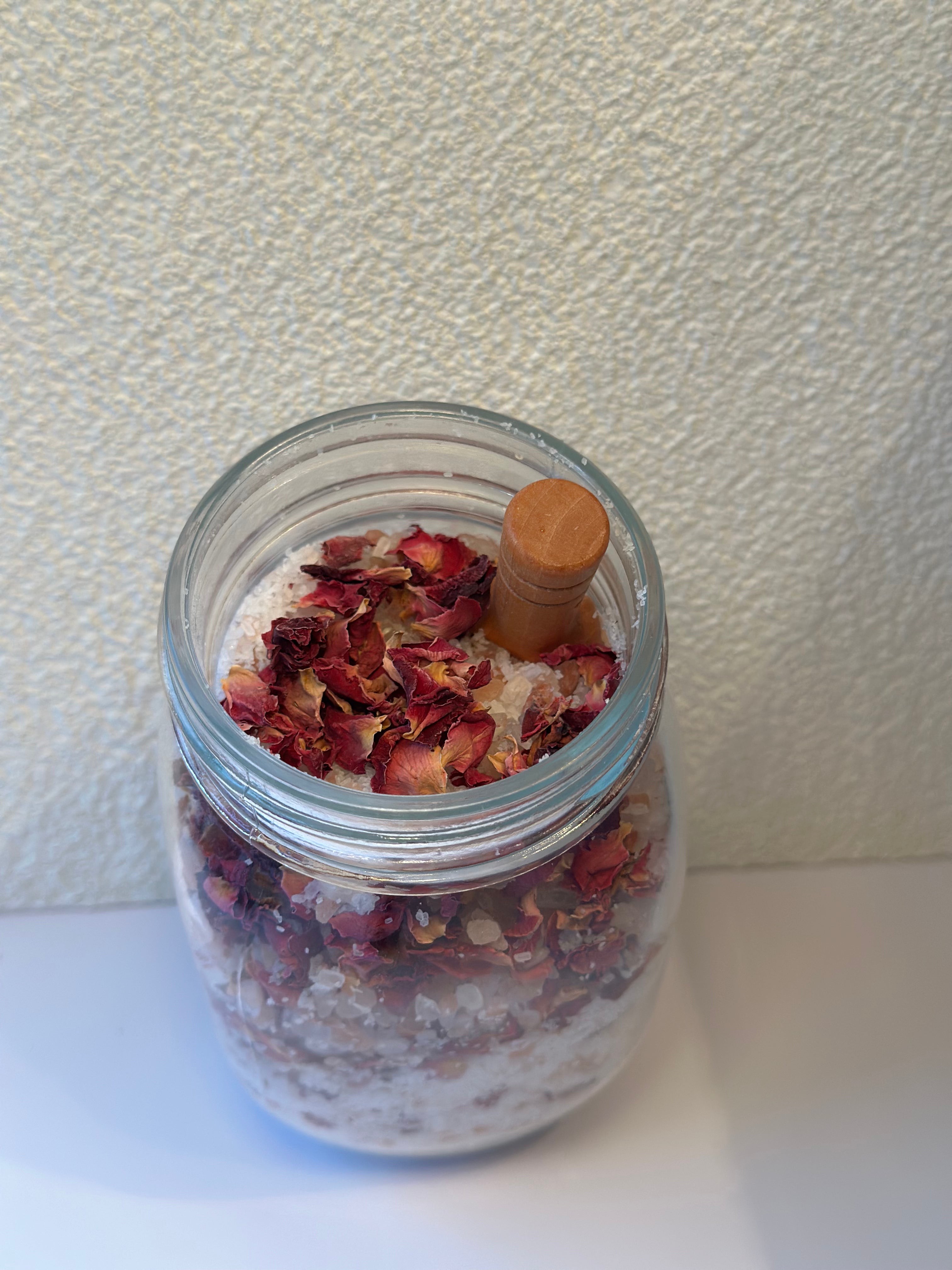 Luxurious Rose Petal Handcrafted Bath Salts
