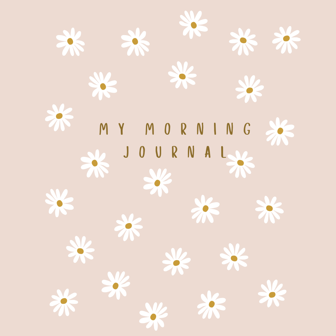 Floral Daily Morning Routine Digital Journal
