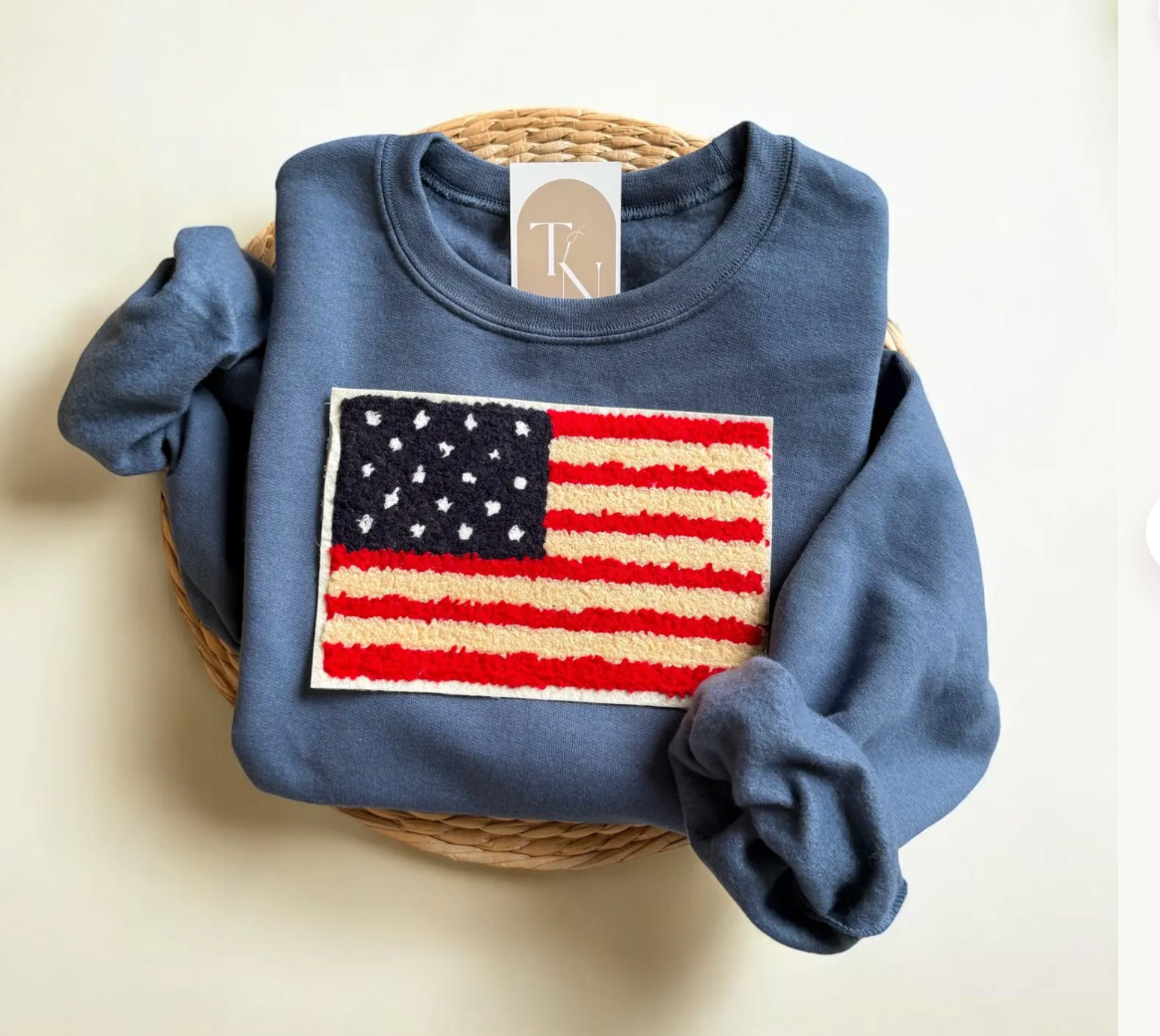 USA Flag Sweatshirt