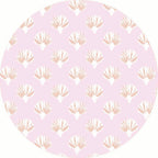 Pink Shell Pattern Car Coaster Set
