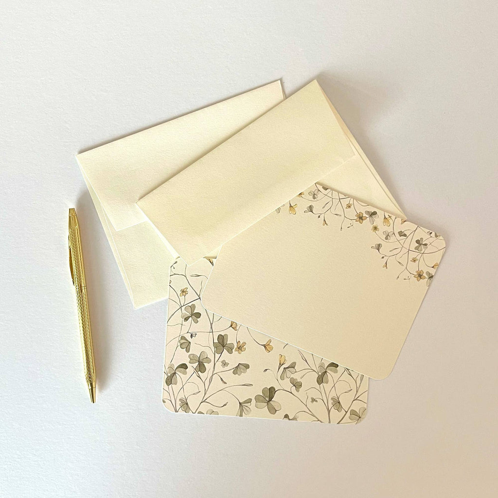 Yellow Wood Sorrel Note Card Set