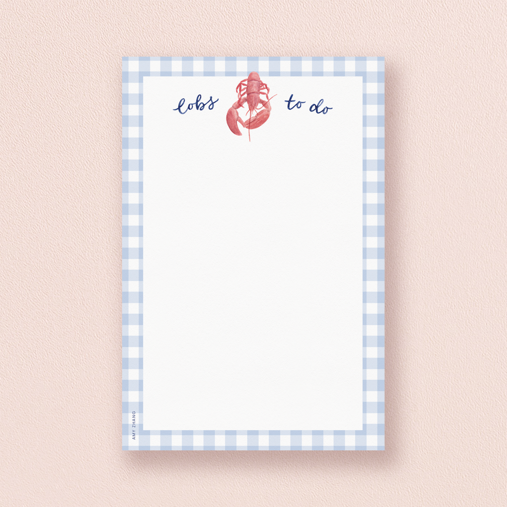 Lobs To Do Lobster Notepad Set