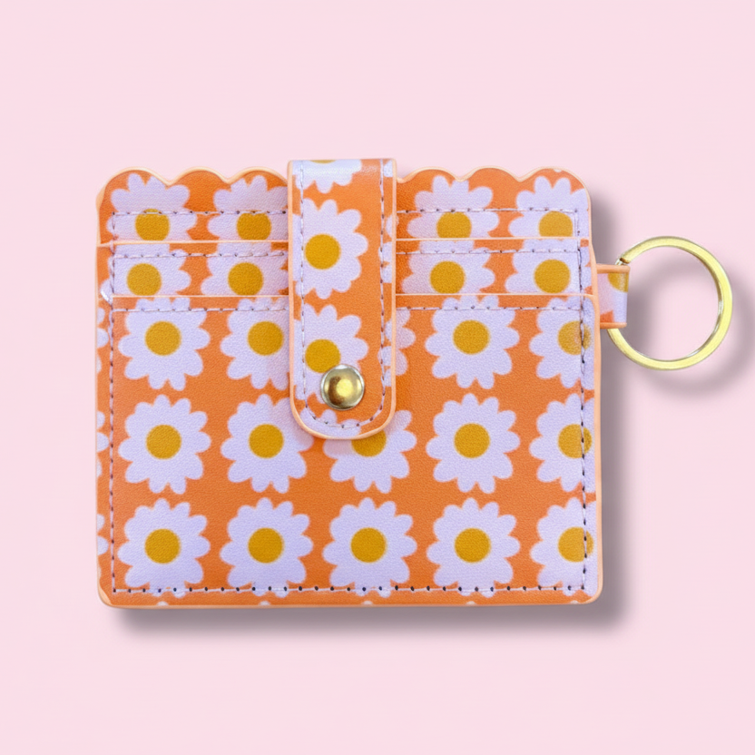 Keychain Wallet - Boho Floral