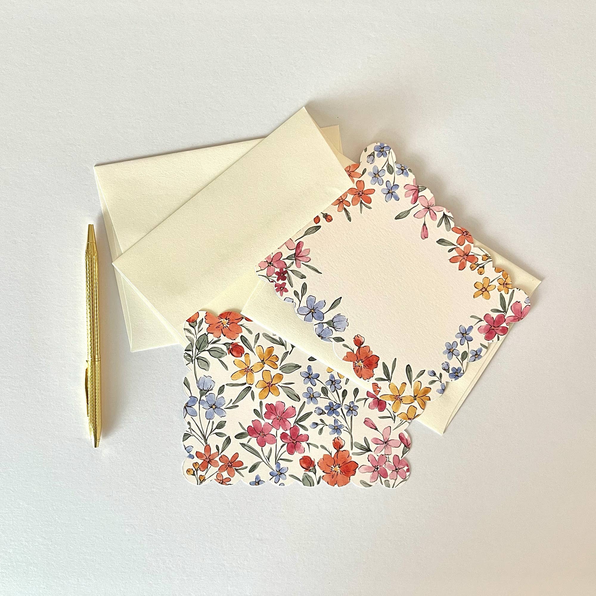 Floral Watercolor Note Card Set