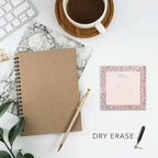 Floral Garden Dry Erase Note Board