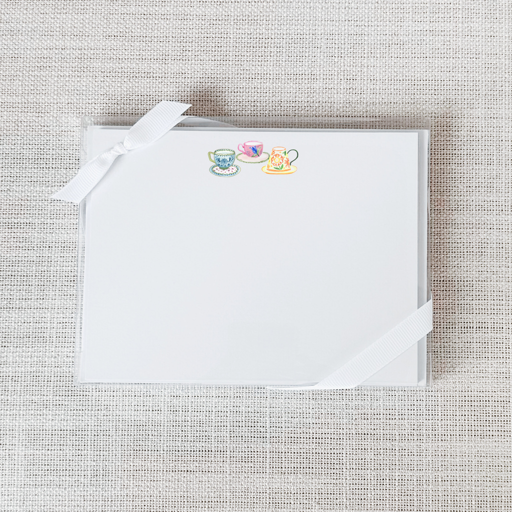 Teacup Flat Notecard - Set of 15