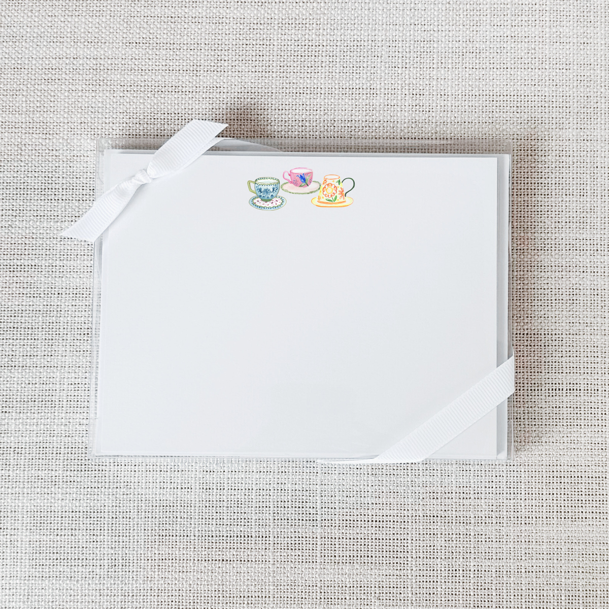 Teacup Flat Notecard - Set of 15
