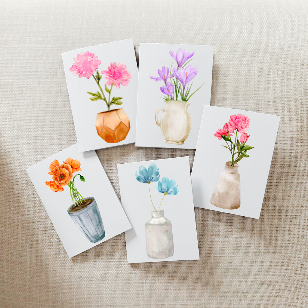 Potted Stems Notecard - Set of 10