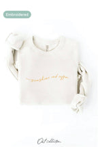 Sunshine & Coffee Embroidered Crewneck Sweatshirt