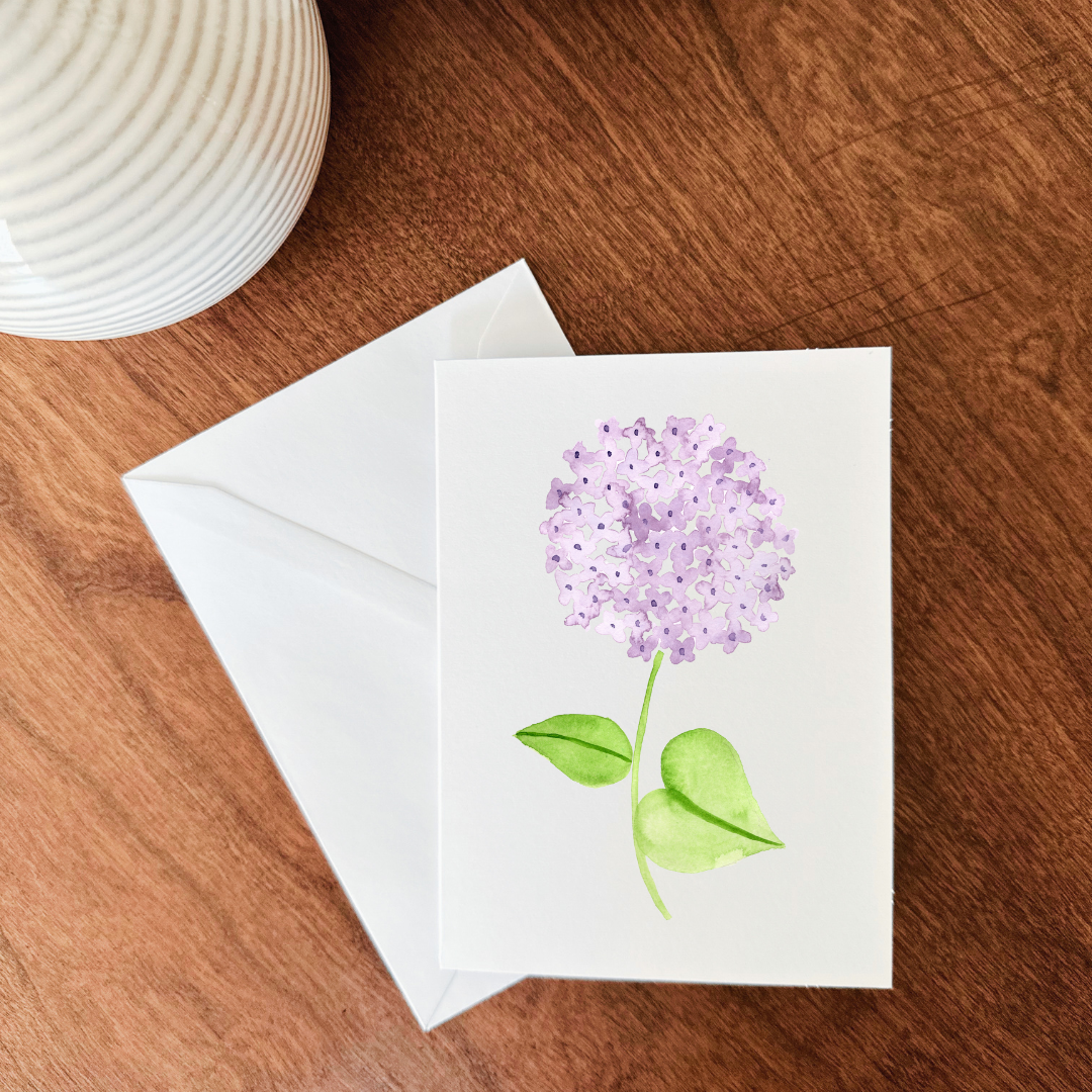 Hydrangea Notecard - Set of 10