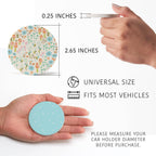 Blue Whimsy Car Coaster Set