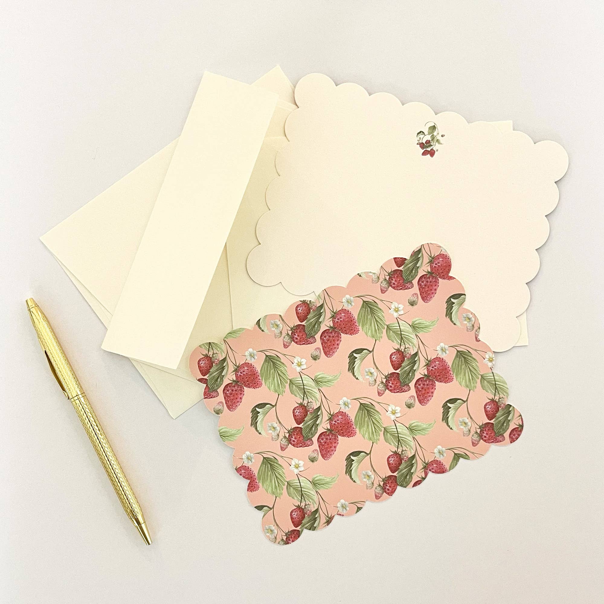 Strawberries Note Card Set