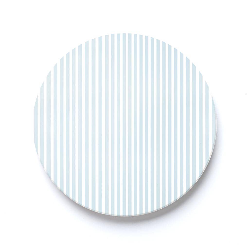 Chinoiserie Chic Stripe Pattern Car Coaster Set
