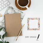 Pretty Things Floral Dry Erase Note Board