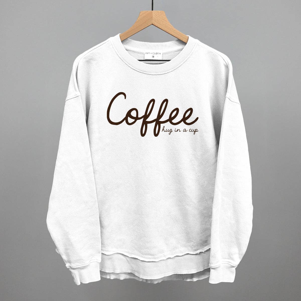 Coffee – Hug In A Cup Oversized Tunic Sweatshirt