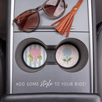 Hydrangea Cottage Car Coaster Set