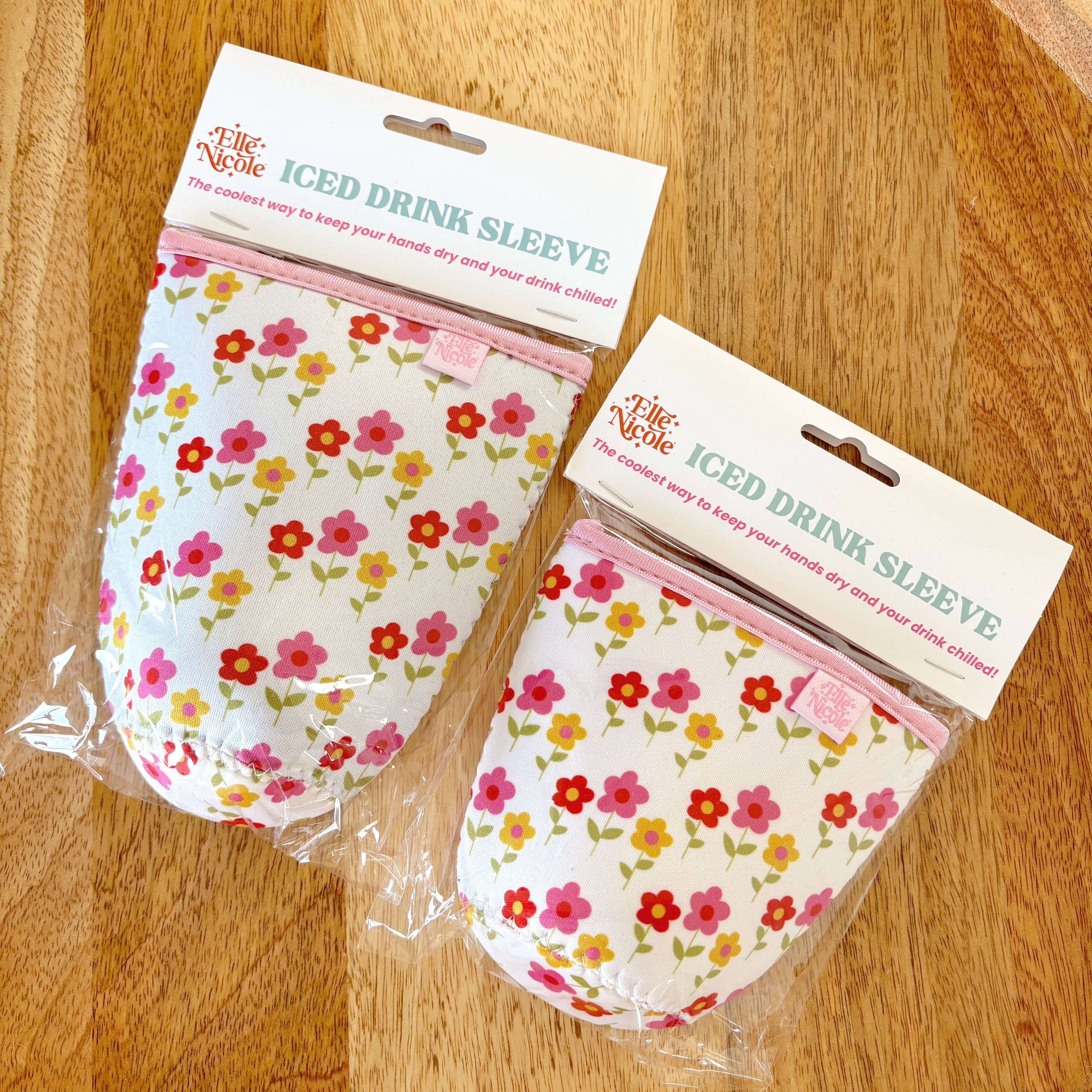Iced Beverage Sleeve - Mod Floral