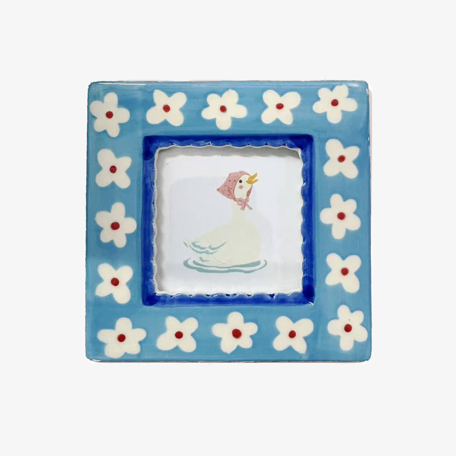 Hand-painted Ceramic Photo Frame by Chago Art