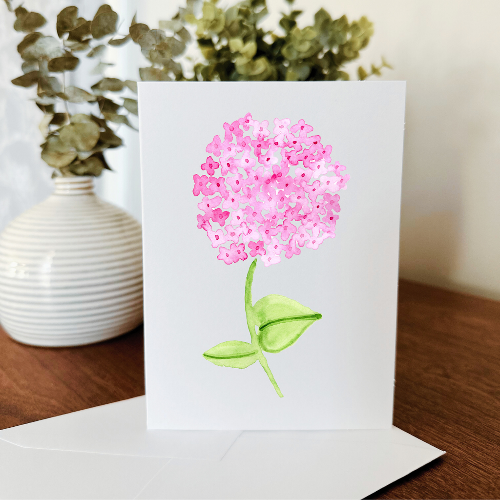 Hydrangea Notecard - Set of 10