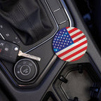 American Flag Car Coaster Set