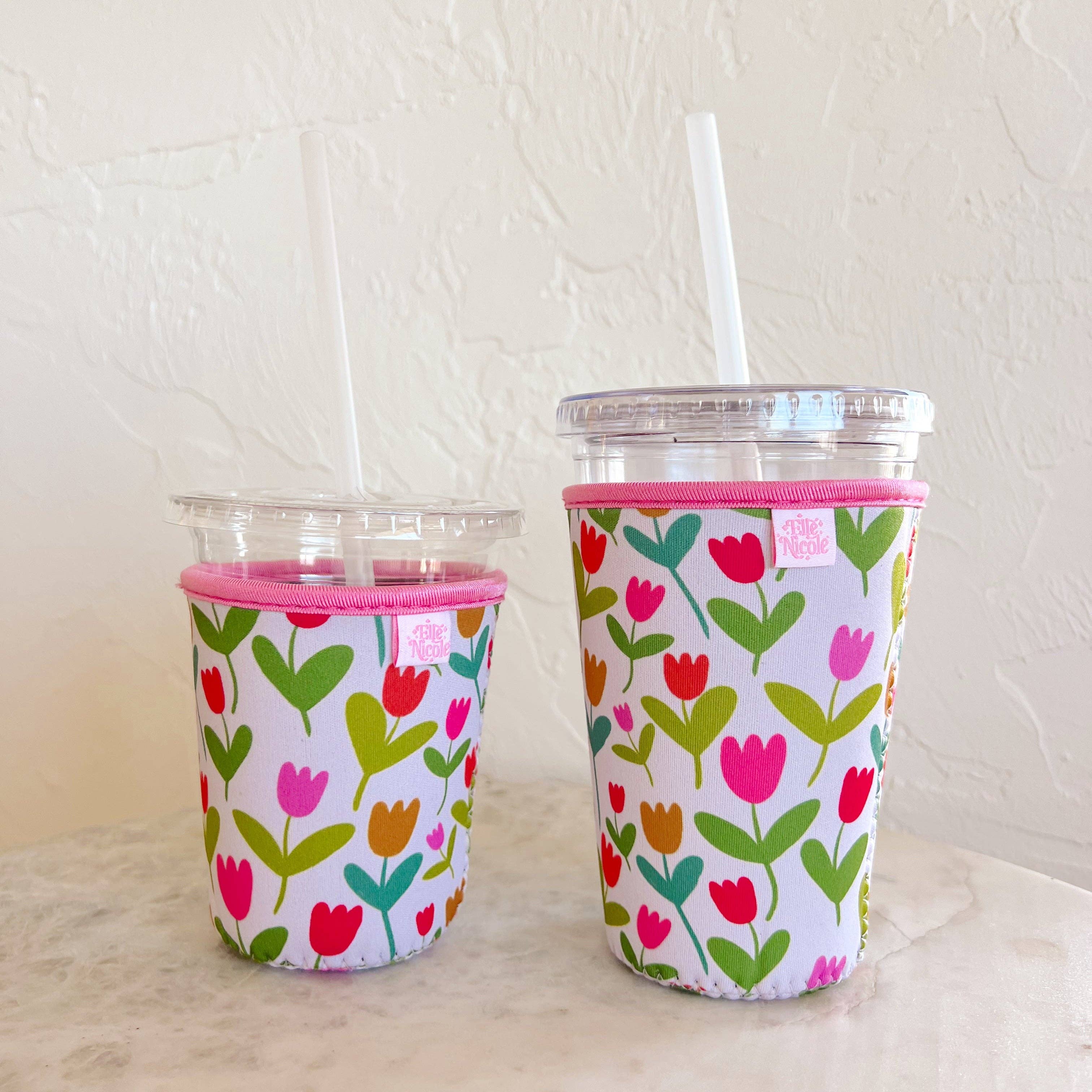 Iced Beverage Sleeve - Tulips