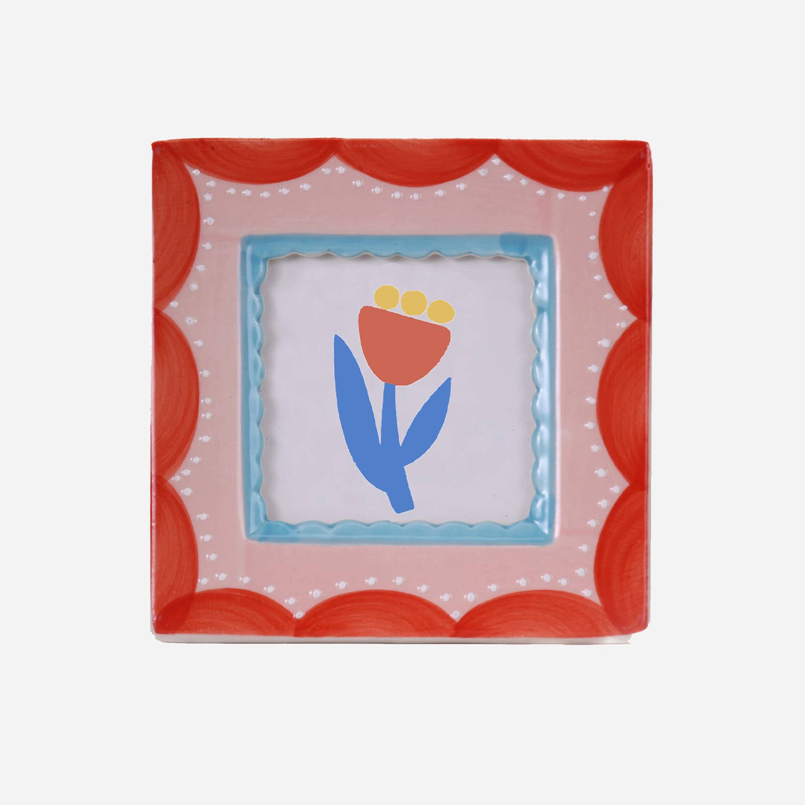 Hand-painted Ceramic Photo Frame by Chago Art