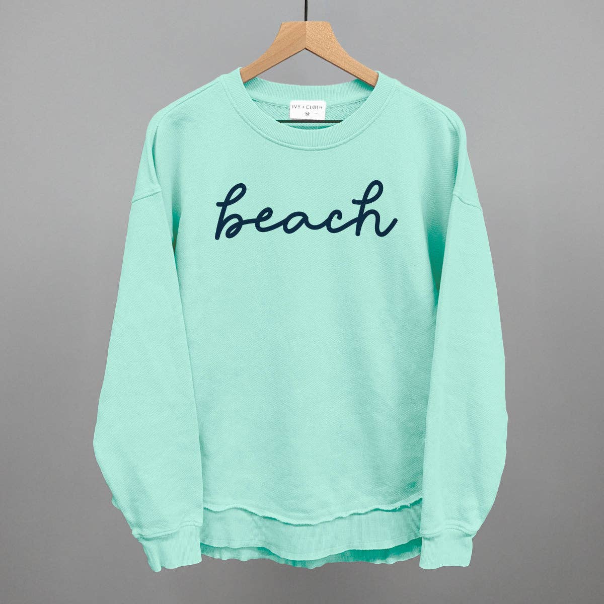 Beach Script — Oversized Terry Poncho