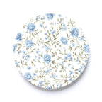 Chinoiserie Chic Rose Floral Pattern Car Coaster Set