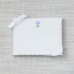 Blue Hydrangea Flat Notecard - Set of 15