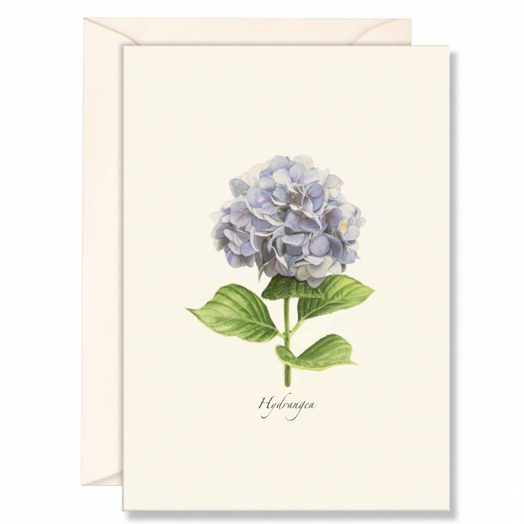 Hydrangea Recycled Paper Notecard Set