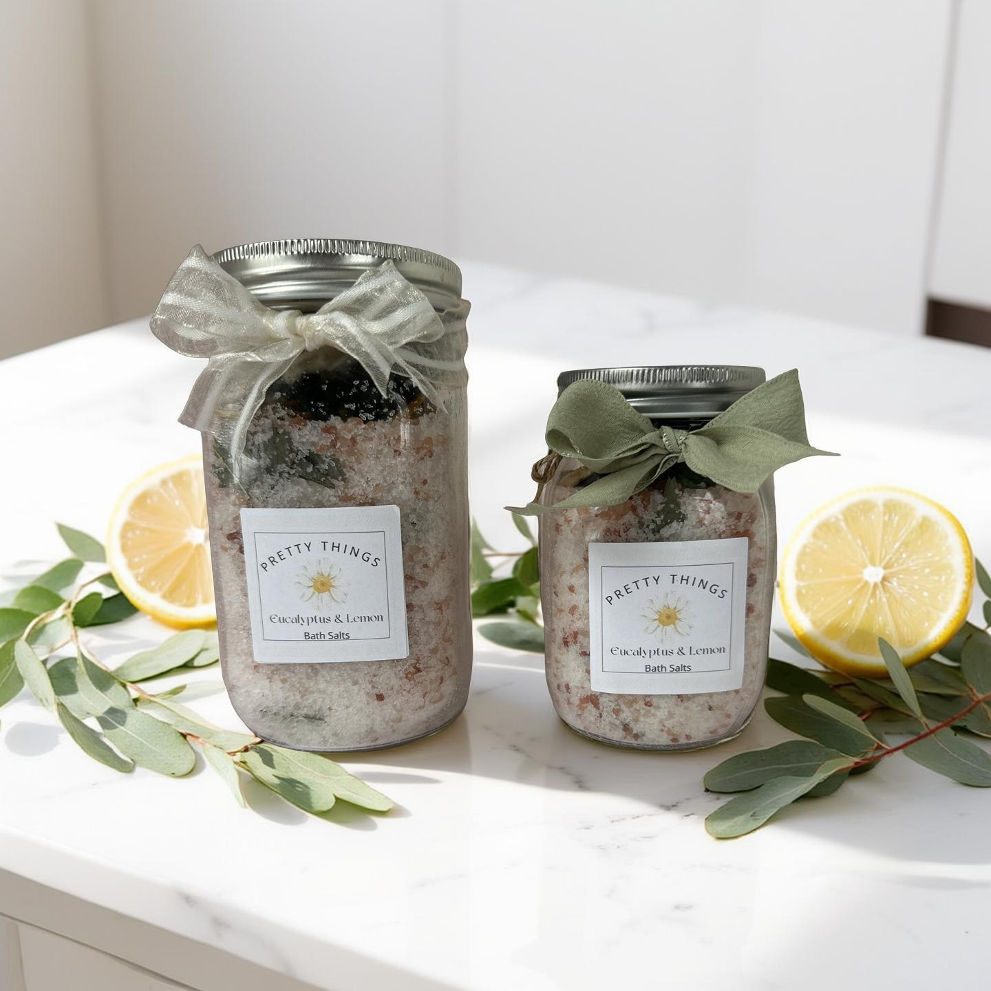 Luxurious Hand Crafted Eucalyptus & Lemon Bath Salt