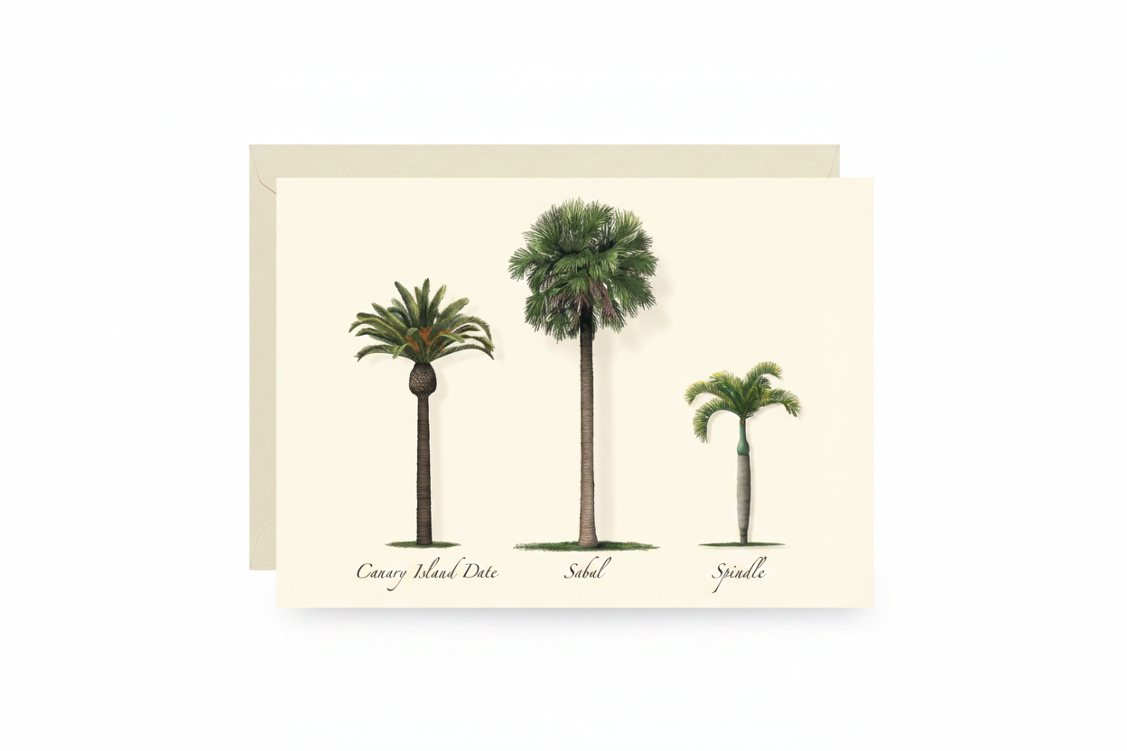 Palm Tree Note Card Set