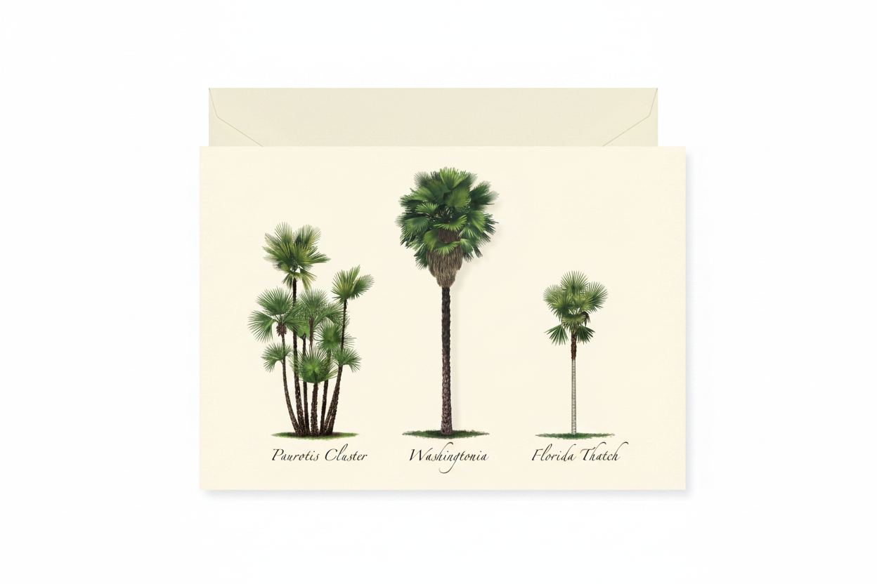Palm Tree Note Card Set